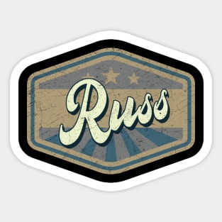 vintage russ Sticker